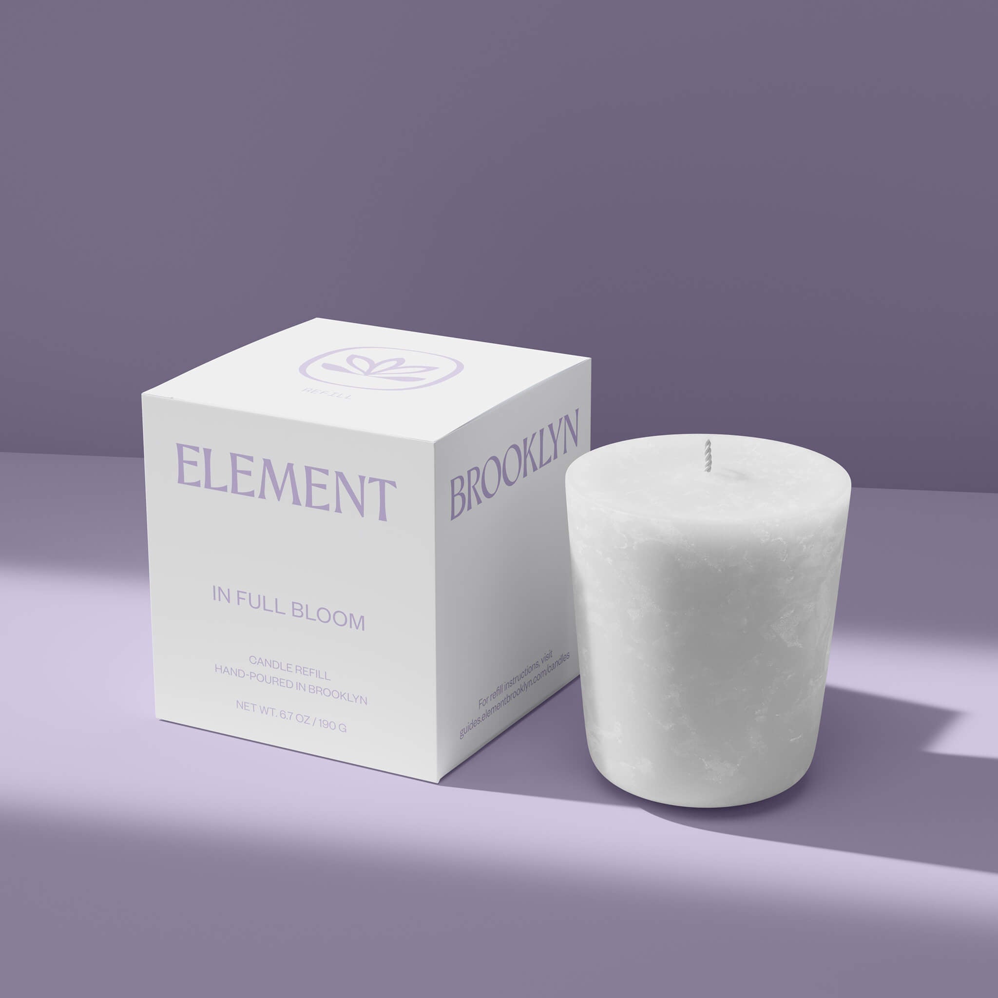 Element BrooklynIn Full Bloom Candle Refill - M.S Skincare